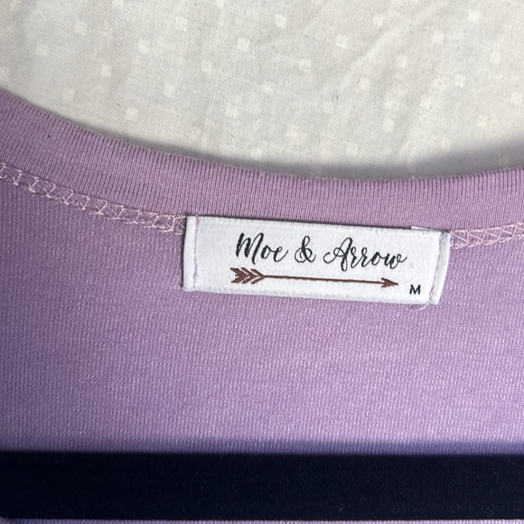 moe & arrow solid purple tank top-purple M Bamboo - Picture 2 of 5